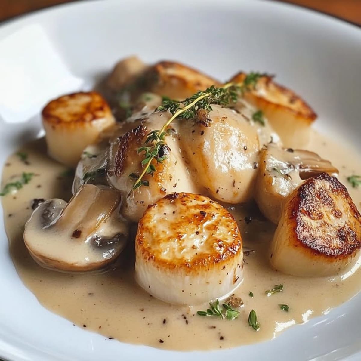 Blanquette Saint-Jacques aux Champignons