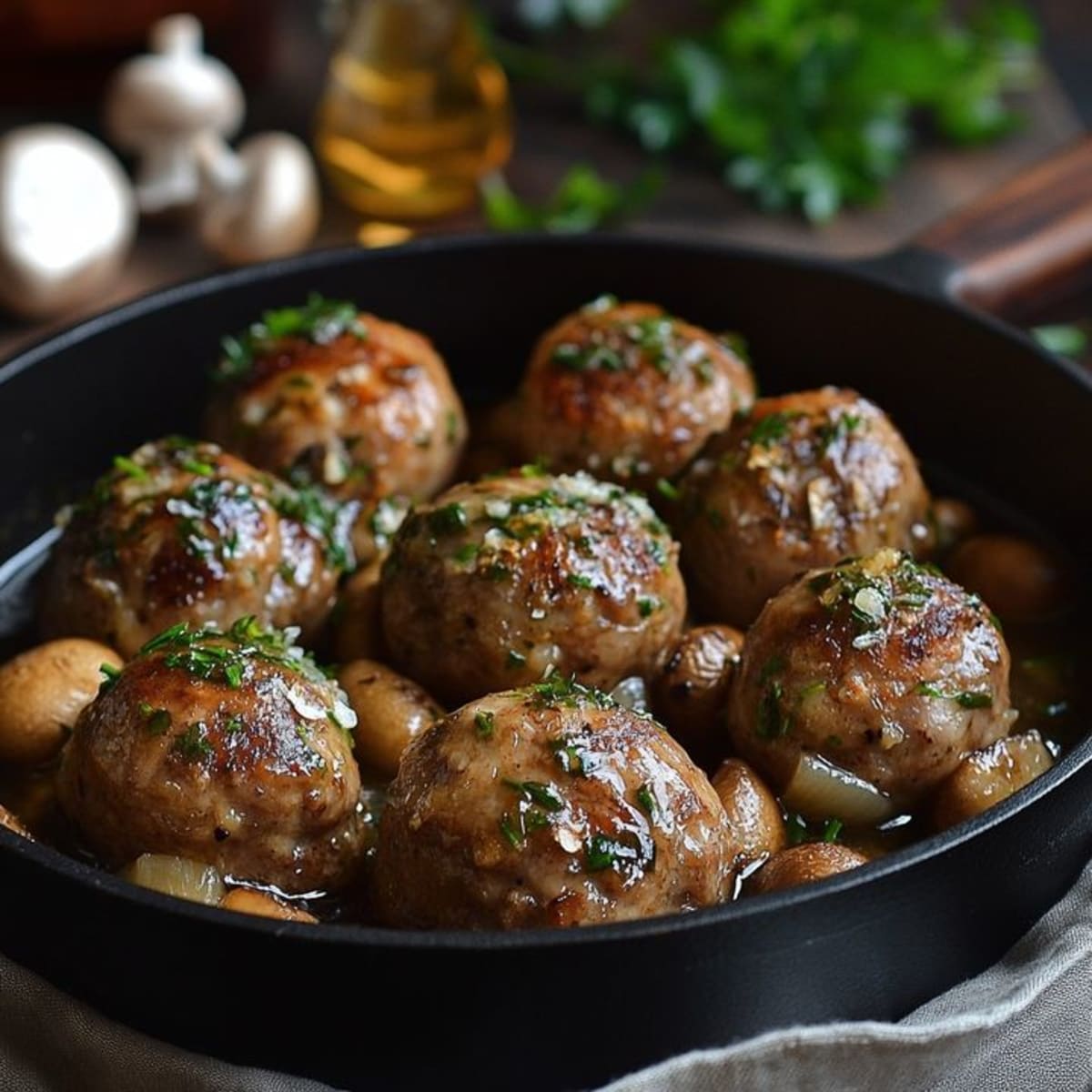 Boulettes Champignons Savoureuses