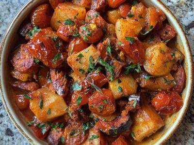 Découvrez le Secret d’une Recette Rapide et Savoureuse : Cabillaud Épicé aux Tomates et Chorizo