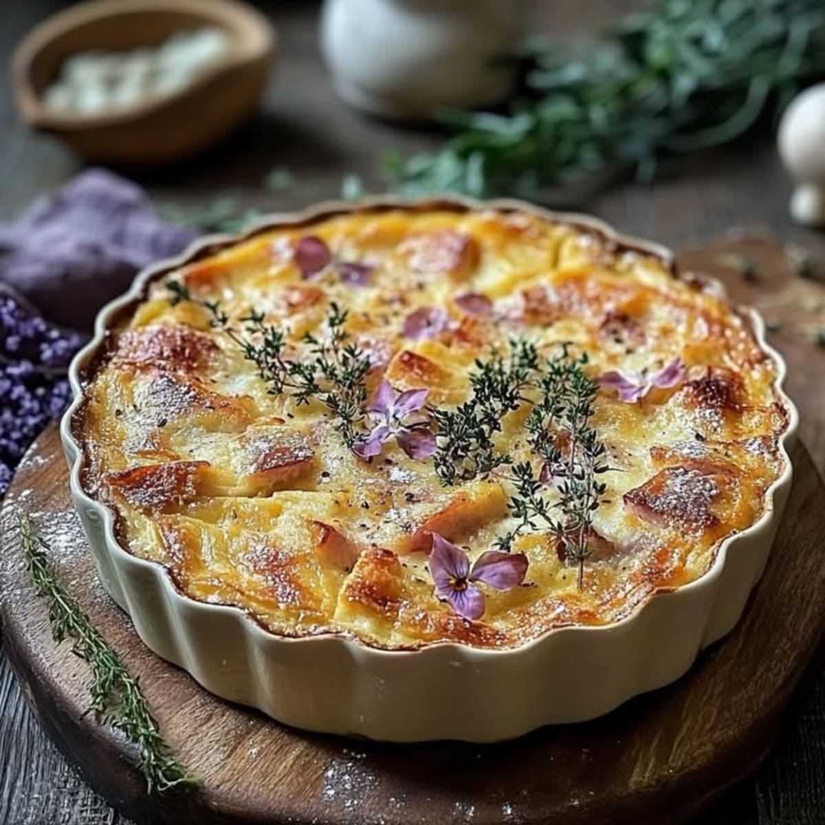 Clafoutis Chou-Fleur Jambon