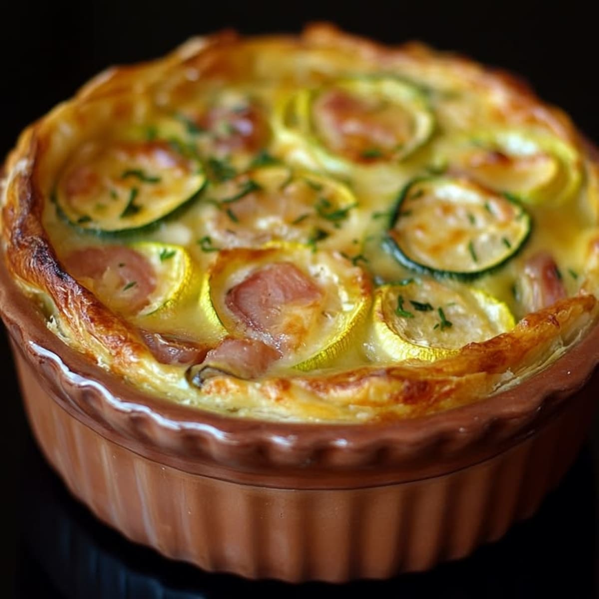 Flan de Courgettes au Jambon