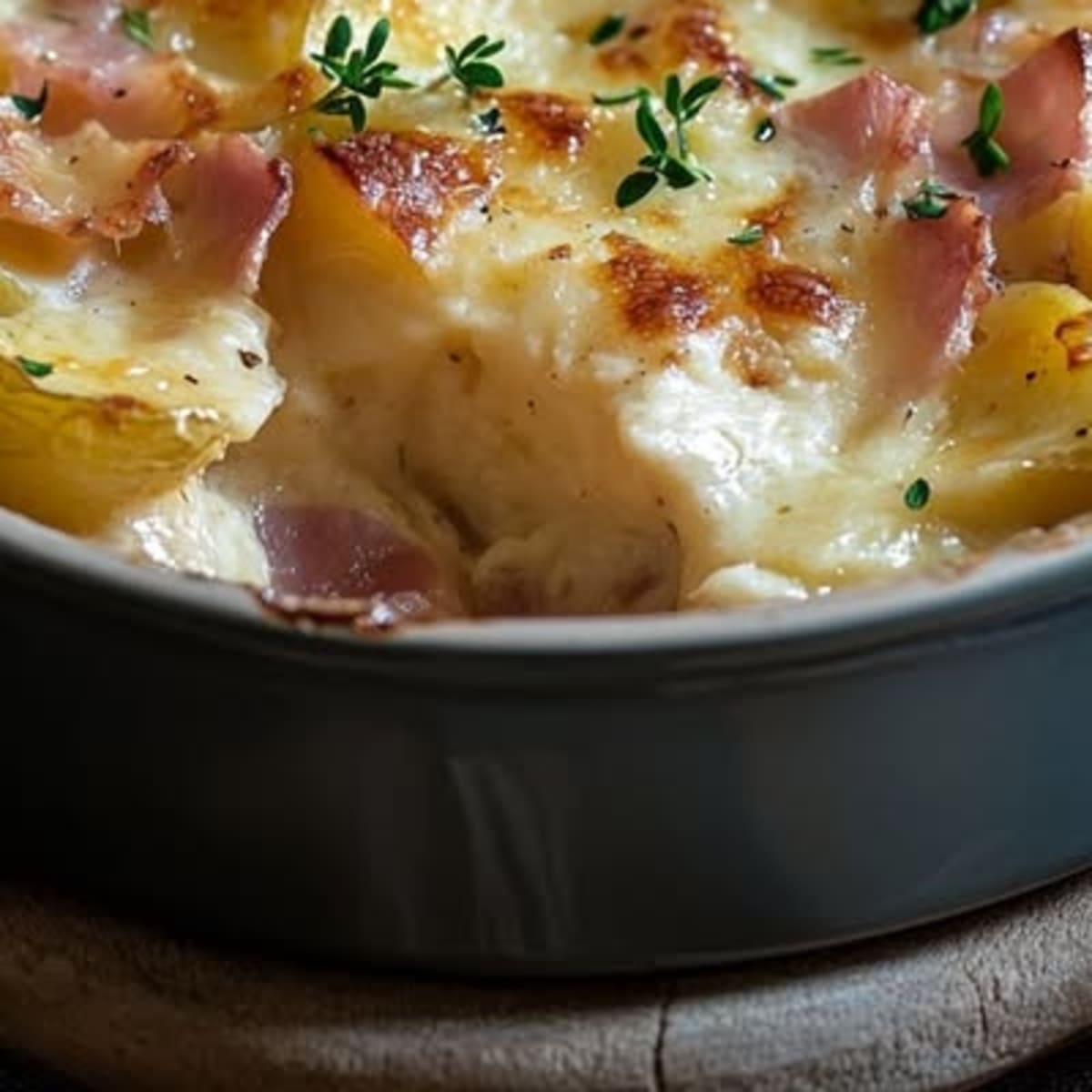 Gratin au Chou-Fleur et Fromage fondant2