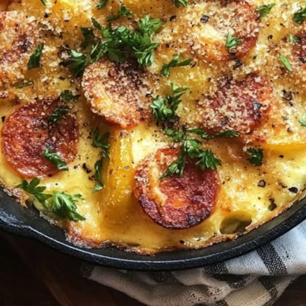 Gratin de Chorizo à la Sauce Béchamel2