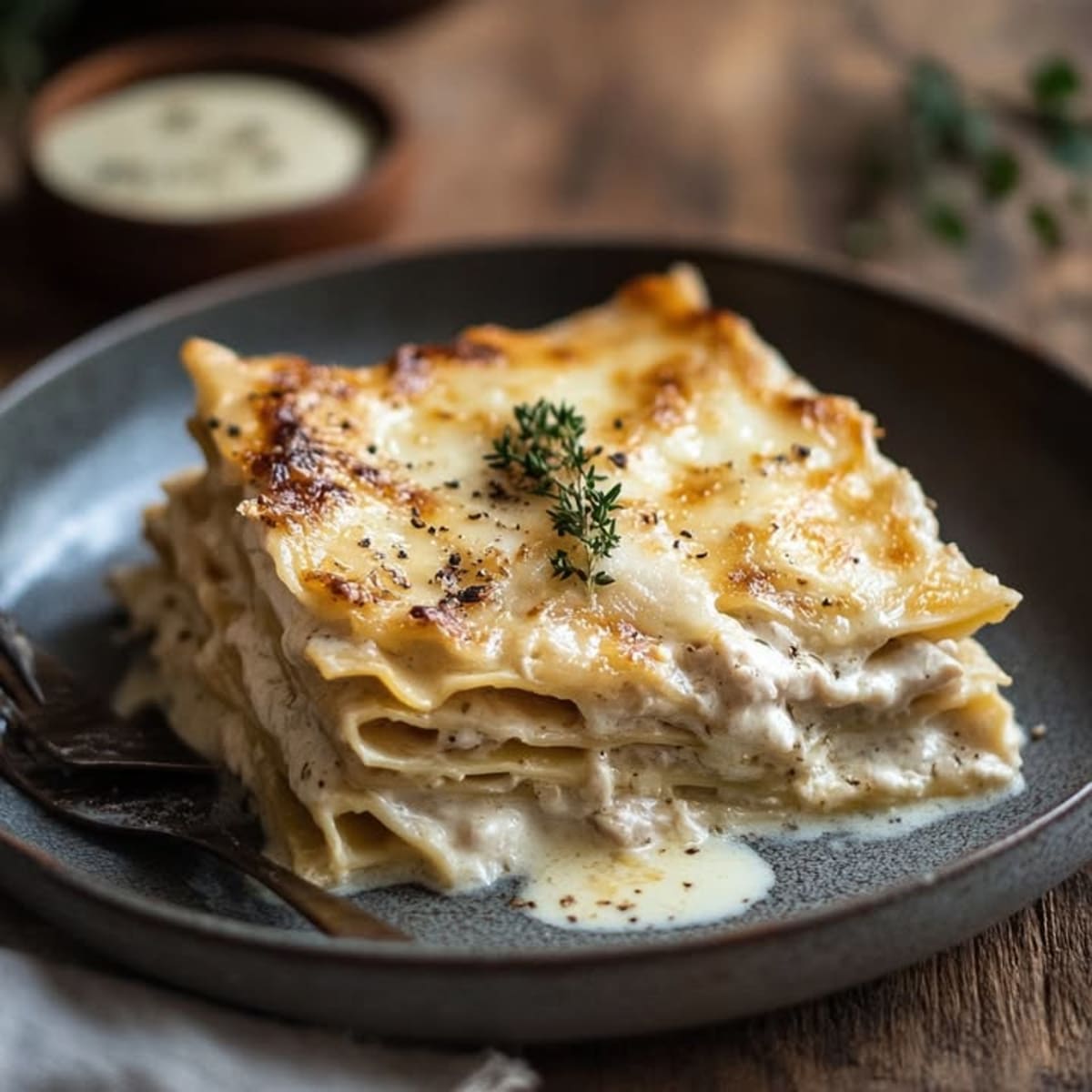 Lasagnes Poulet Crémeuses