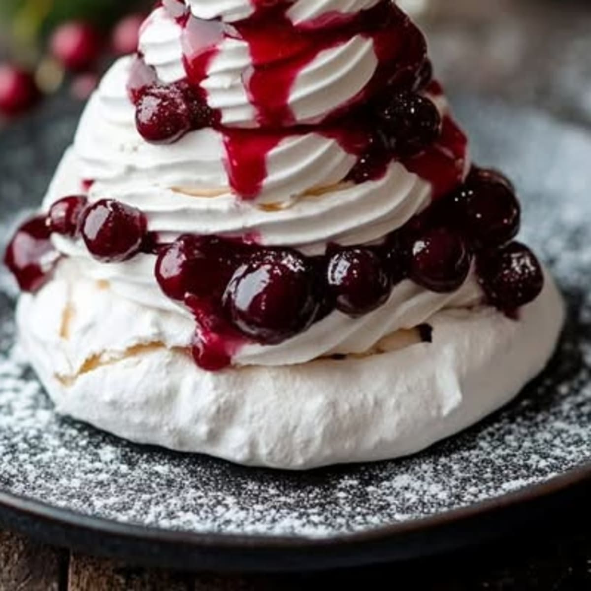 Meringues Sapin Festif2