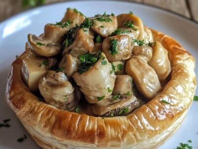 Découvrez Comment Préparer un Vol-au-Vent au Poulet et Champignons Éblouissant : Recette Rapide et Savoureuse pour un Dîner Gourmand !