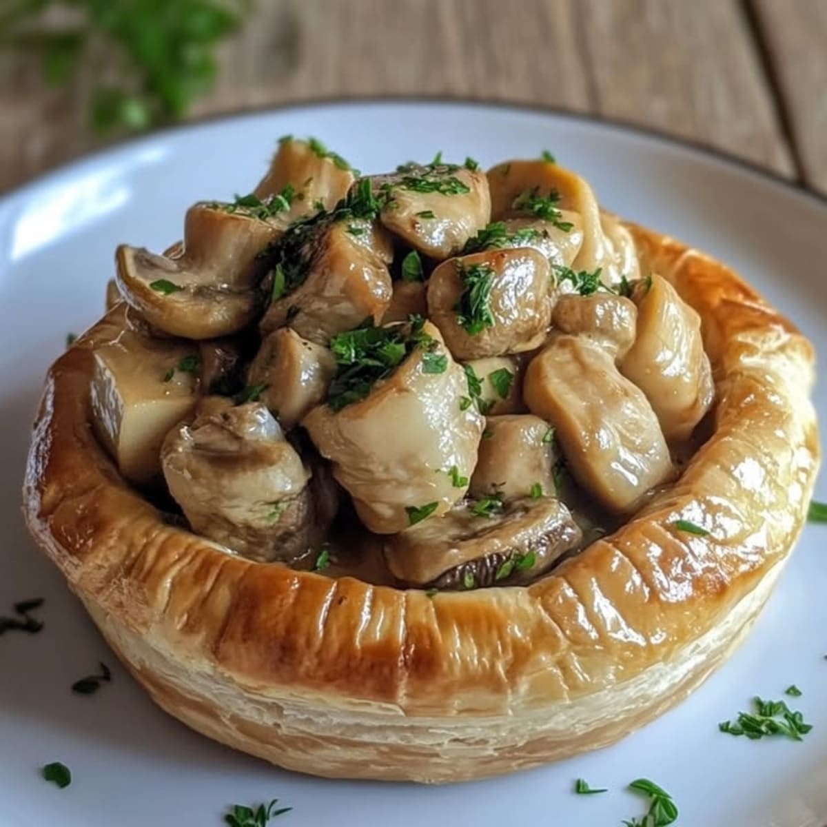 Poulet Champignons Feuilleté