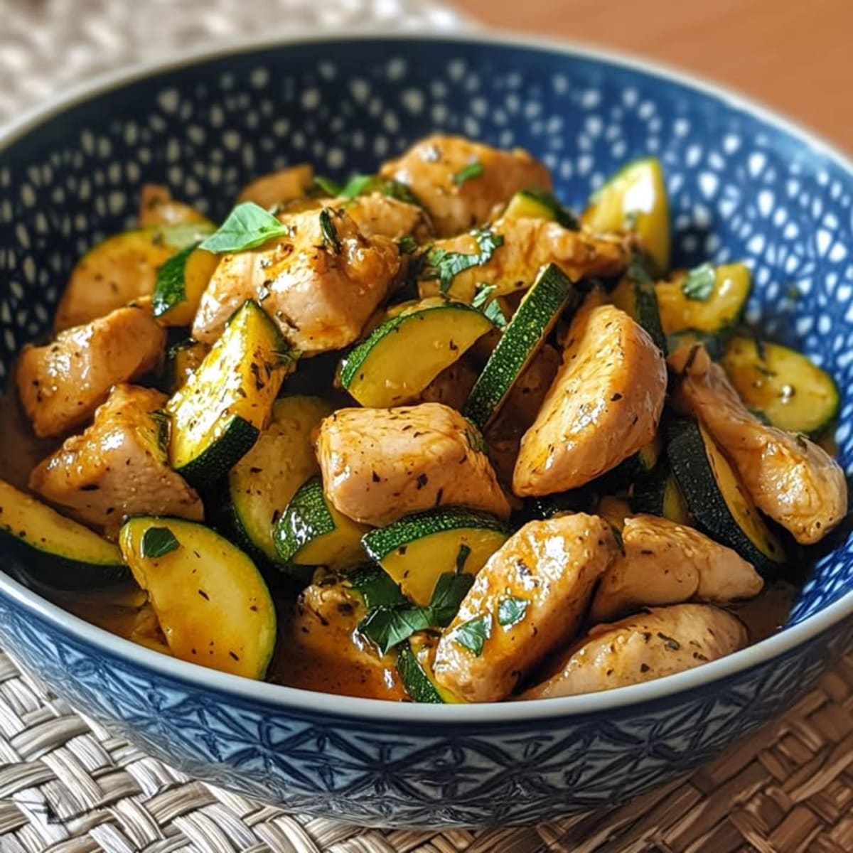 Poulet Courgette Soja