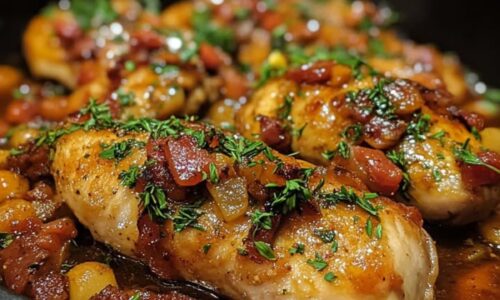 Découvrez la Recette Explosive d’Aiguillettes de Poulet en Sauce Crémeuse au Chorizo: Une Combinaison Gourmande qui Réveillera vos Papilles !