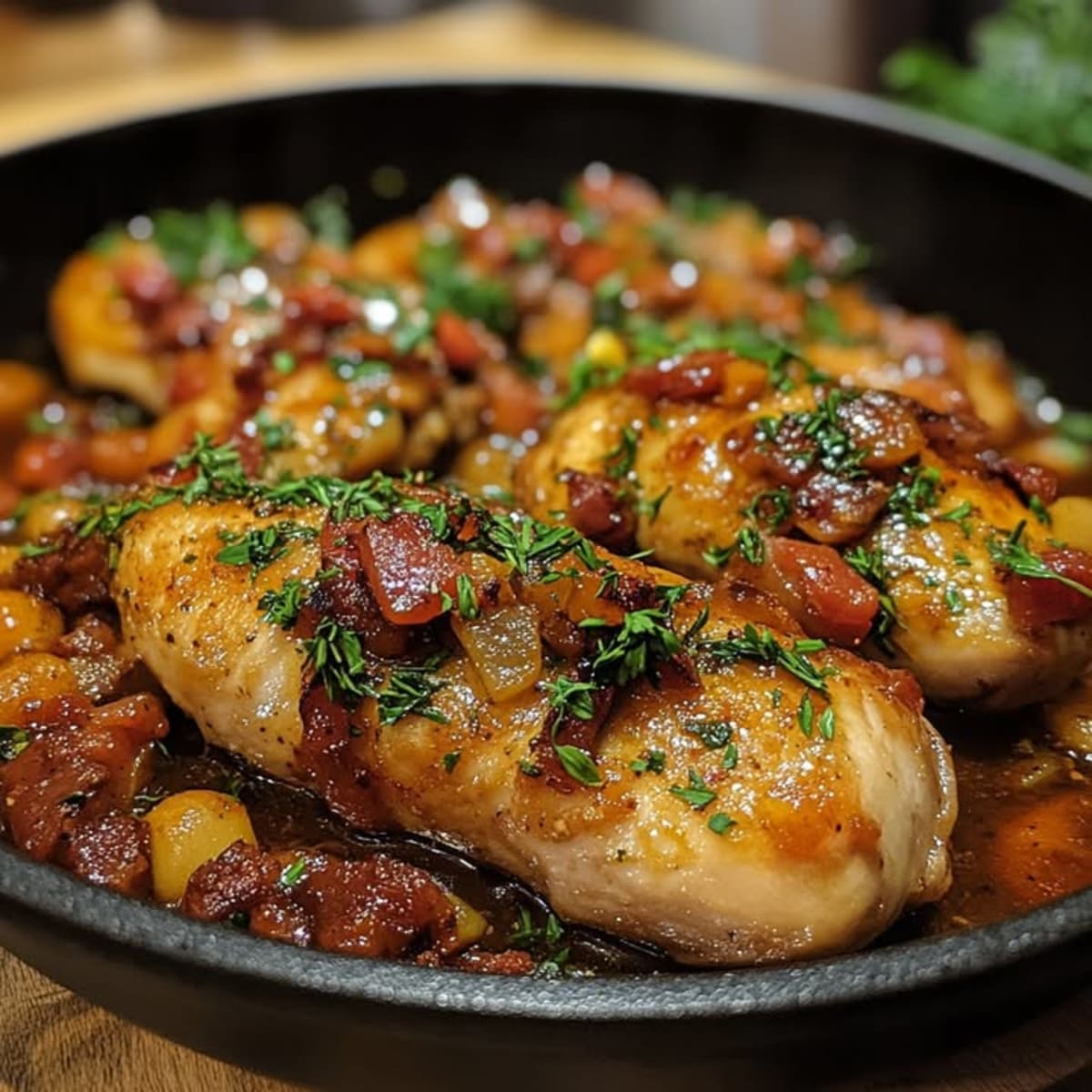 Poulet à la Chorizo et Sauce Crémeuse