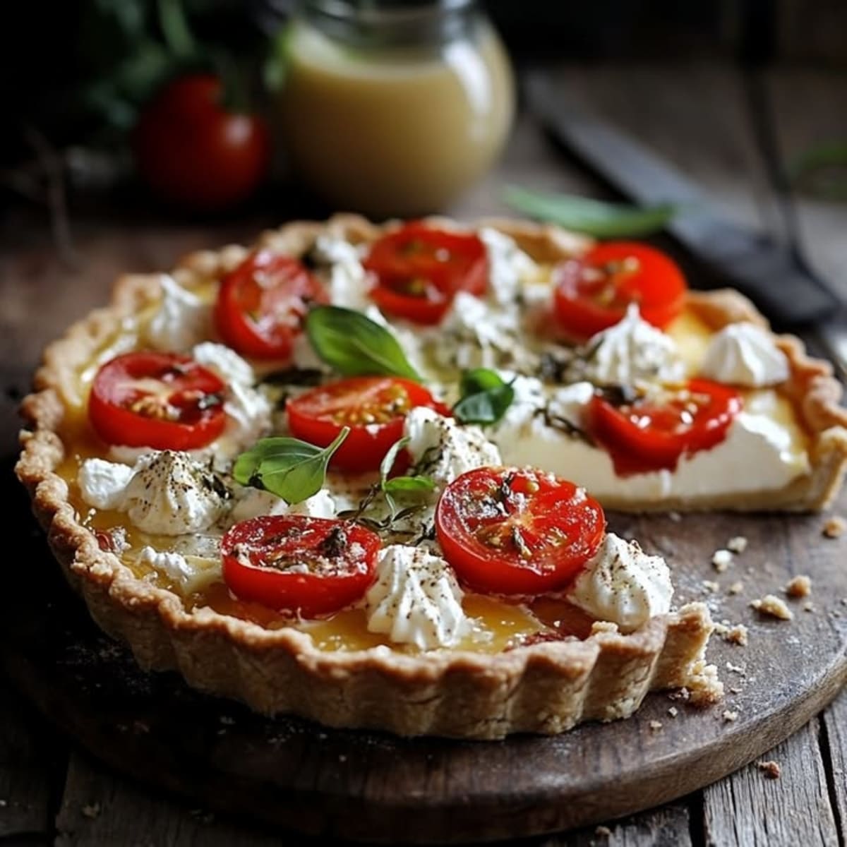 Tarte Chèvre Tomate