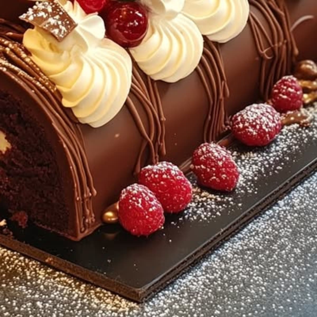 Bûche Légère Framboises2