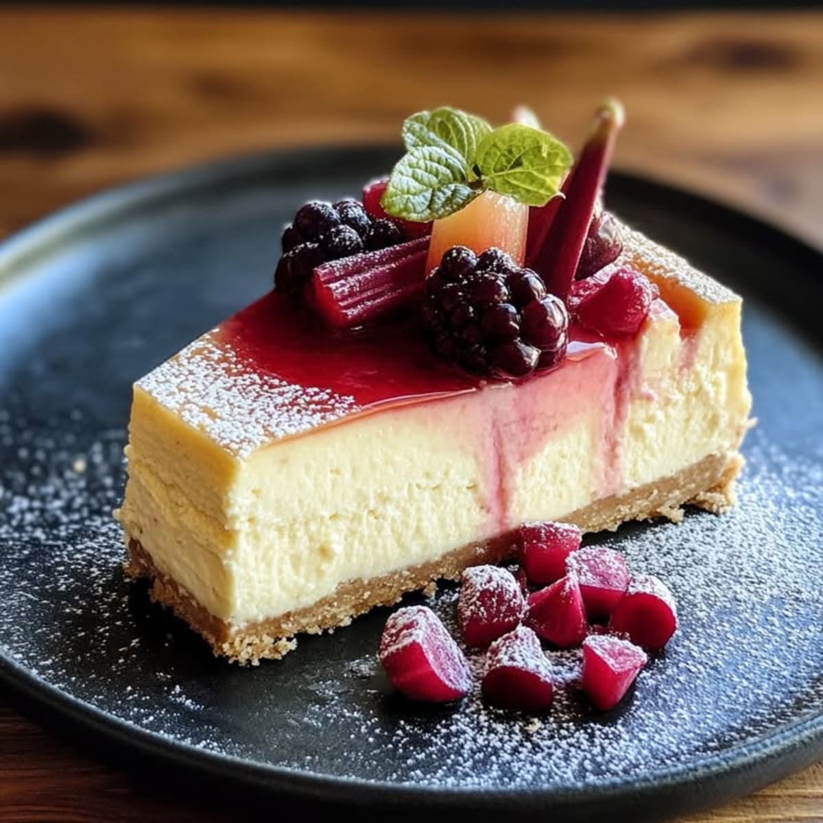 Cheesecake Combava Rhubarbe