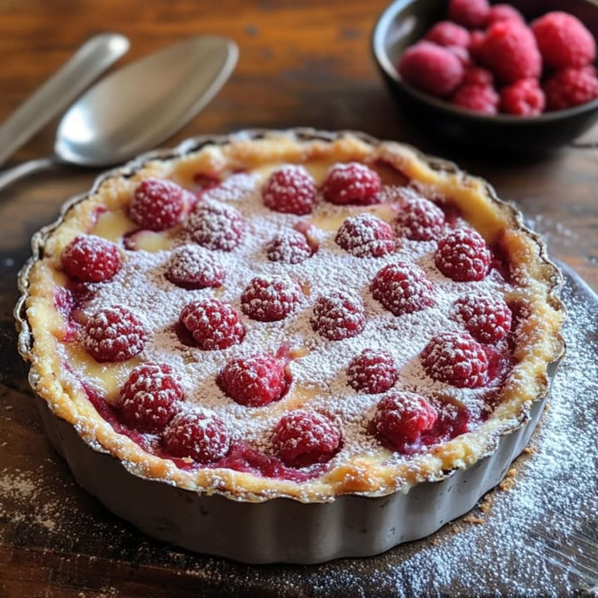 Clafoutis Framboises Coco