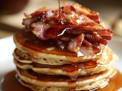 Délectez-vous avec des Crêpes Sucrées au Sirop d’Érable et Bacon