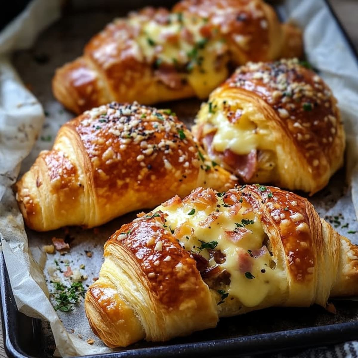 Croissants Jambon Fromage