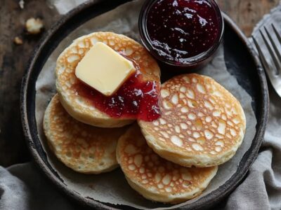 Crumpets Savoureux : Délectez-vous au Beurre et Confiture !
