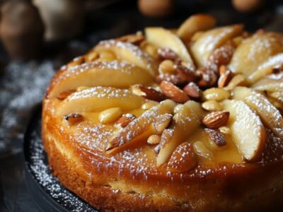 Délicieux Gâteau Moelleux aux Poires et Amandes à Tester !