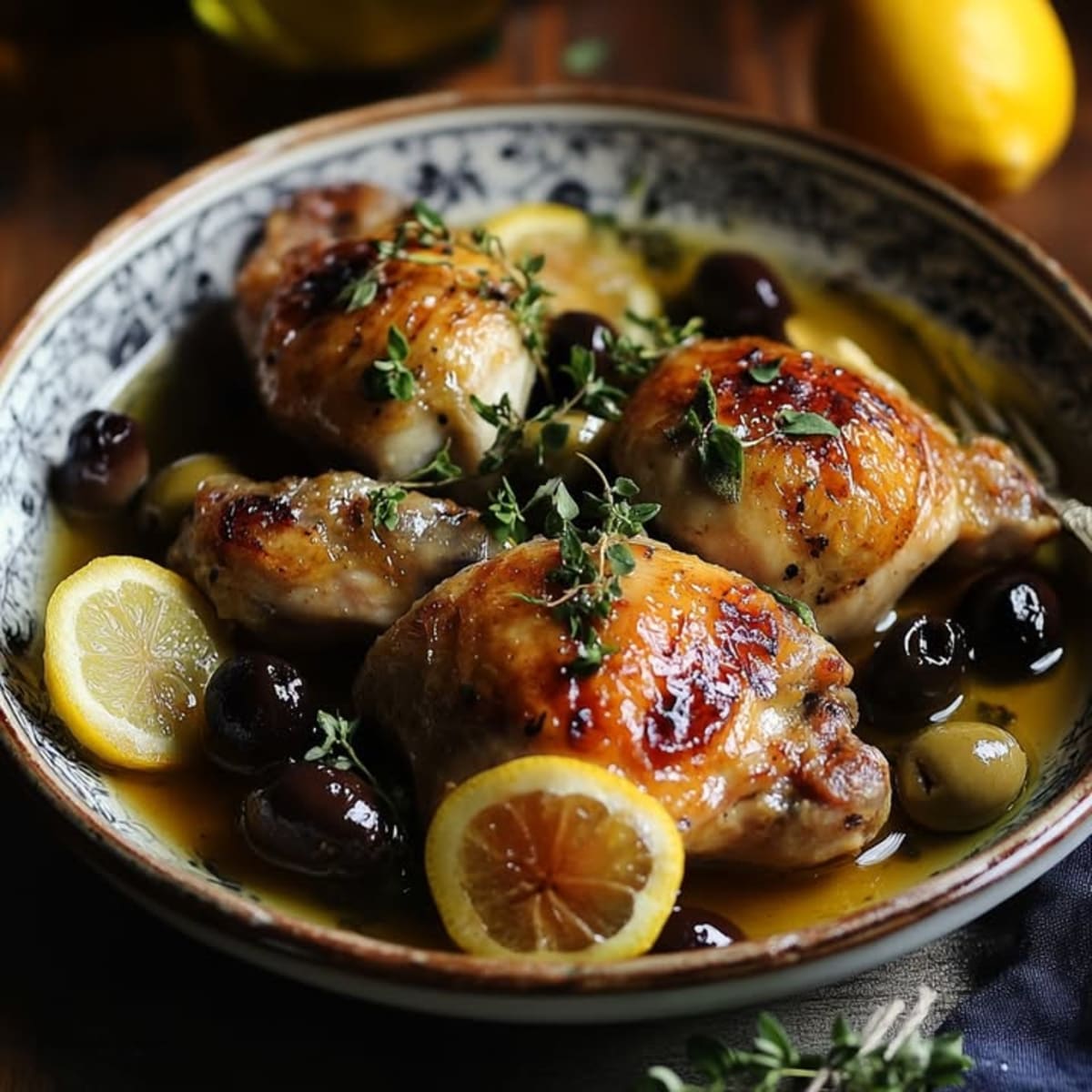 Poulet Citron Olives