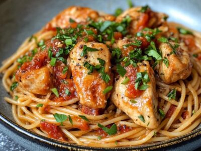 Délicieux Spaghetti au Poulet Monterey : Une Recette Crémeuse!