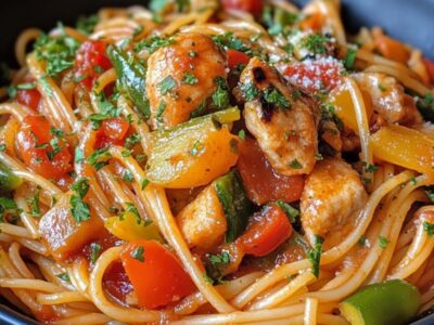 Délicieux Spaghetti Poulet Légumes : Recette Énergisante !