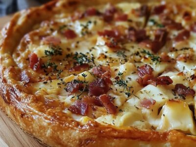 Délectable Tarte Camembert et Lardons : Recette Gourmande !