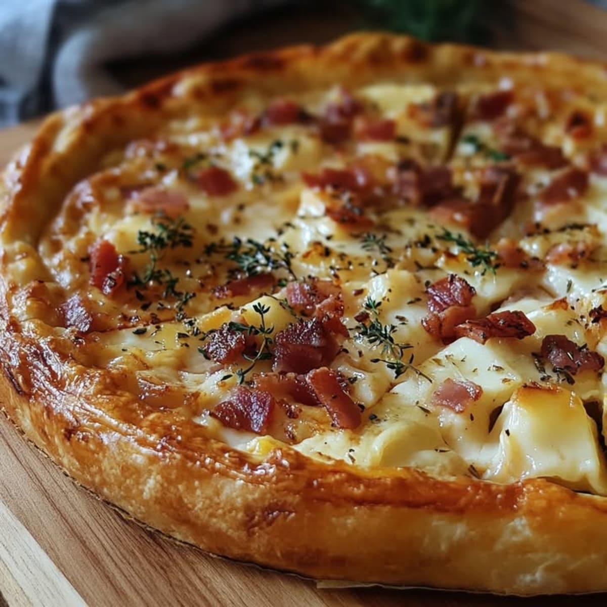 Tarte Camembert Lardons