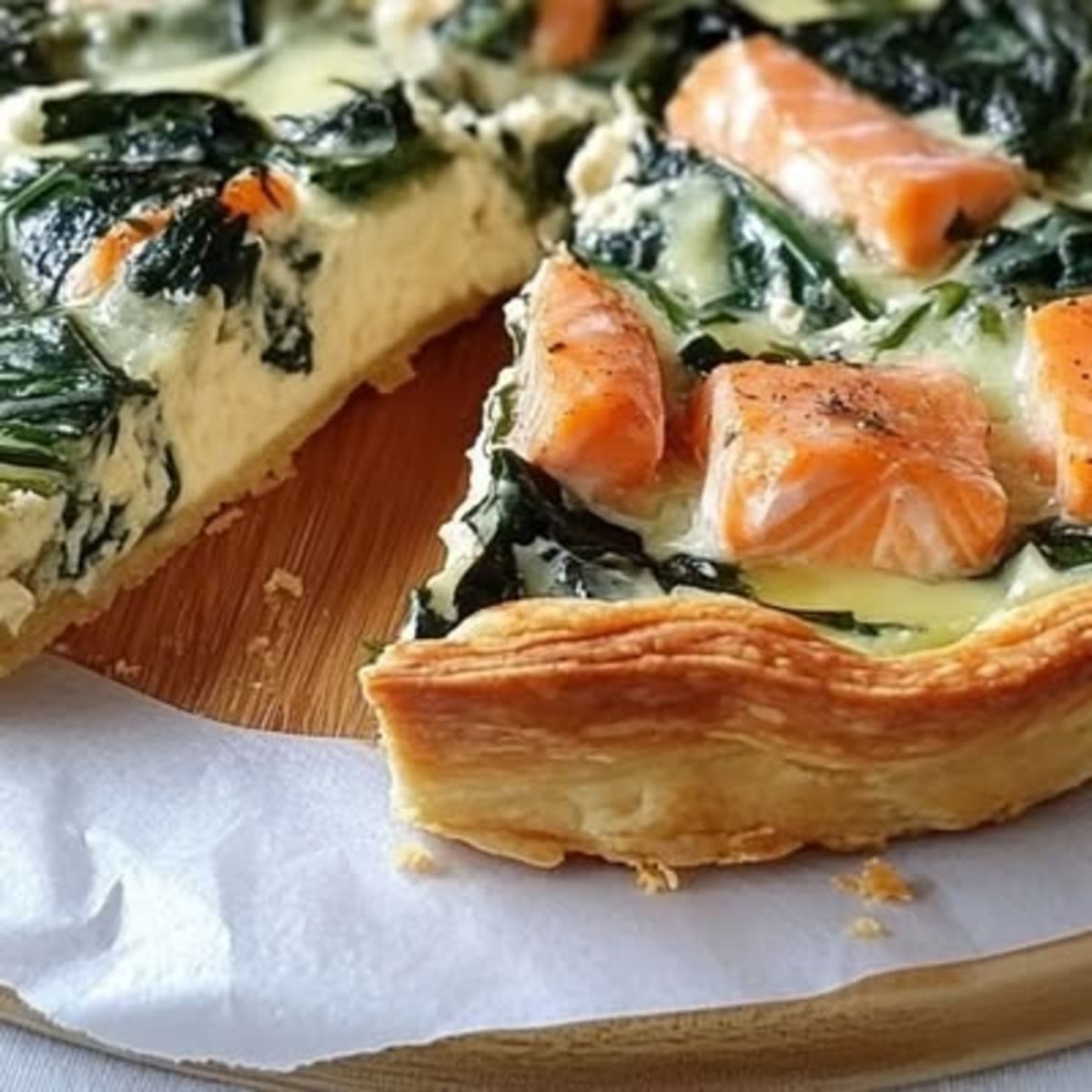 Tarte Saumon Épinards2