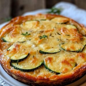 Courgette Flan Ham