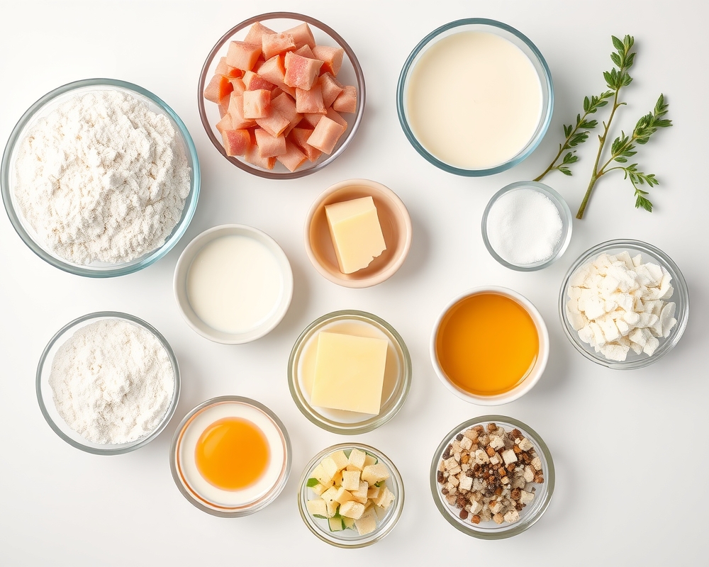 ingredients-de-la-recette-knapperige-hamkaas-wafels