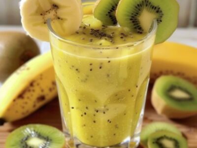Boostez votre énergie avec un smoothie Kiwi!