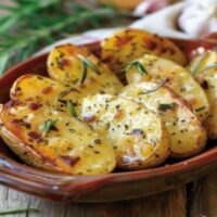 Pommes de Terre Dorées au Beurre et Ail