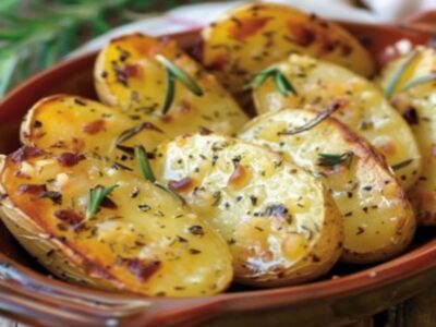 Pommes de Terre Dorées au Beurre et Ail