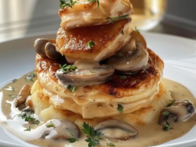 Délicieux Vol-au-Vent Poulet Champignons