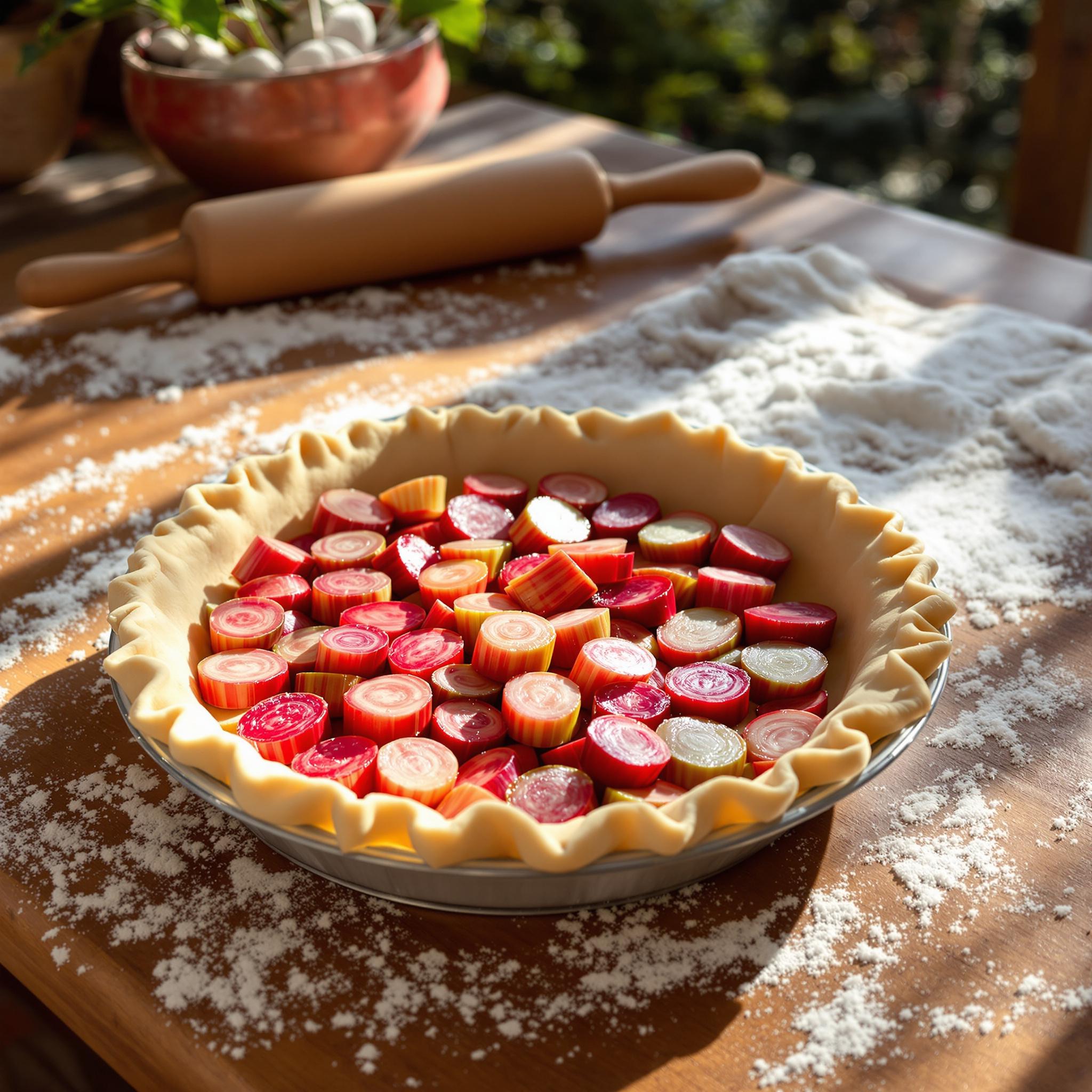Recette tarte rhubarbe