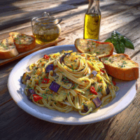 Recette Italienne : Découvrez mes Pâtes Aux Aubergines Savoureuse