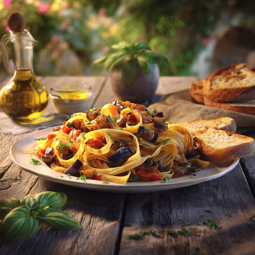 pâtes aux aubergines recette italienne