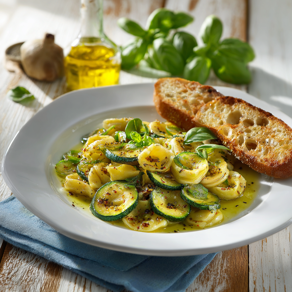 pâtes aux courgettes - recette italienne