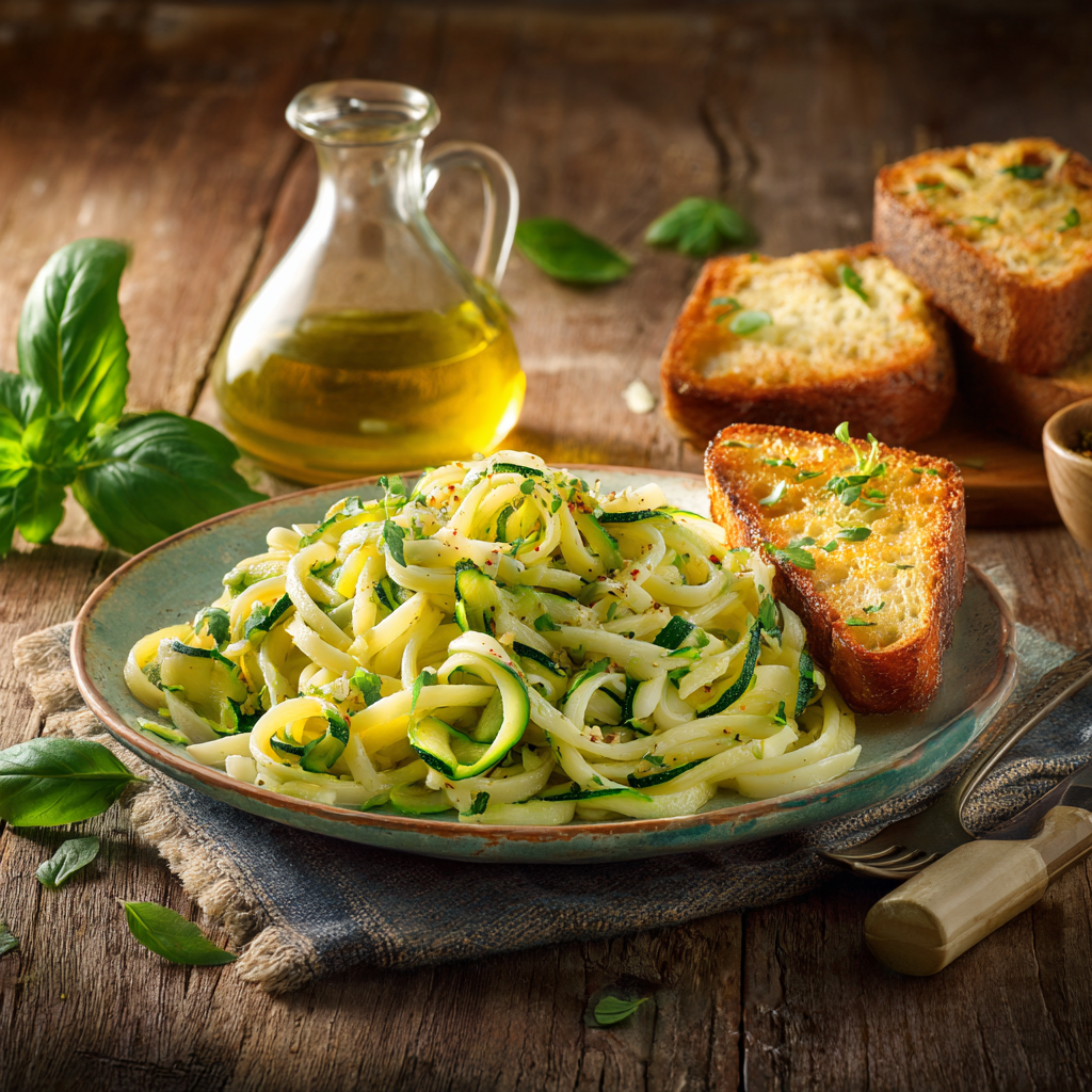 pâtes aux courgettes - recette italienne