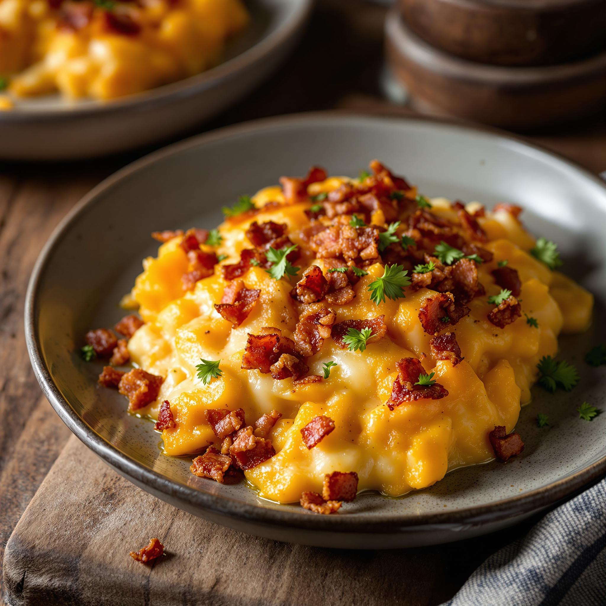recette gratin butternut lardons