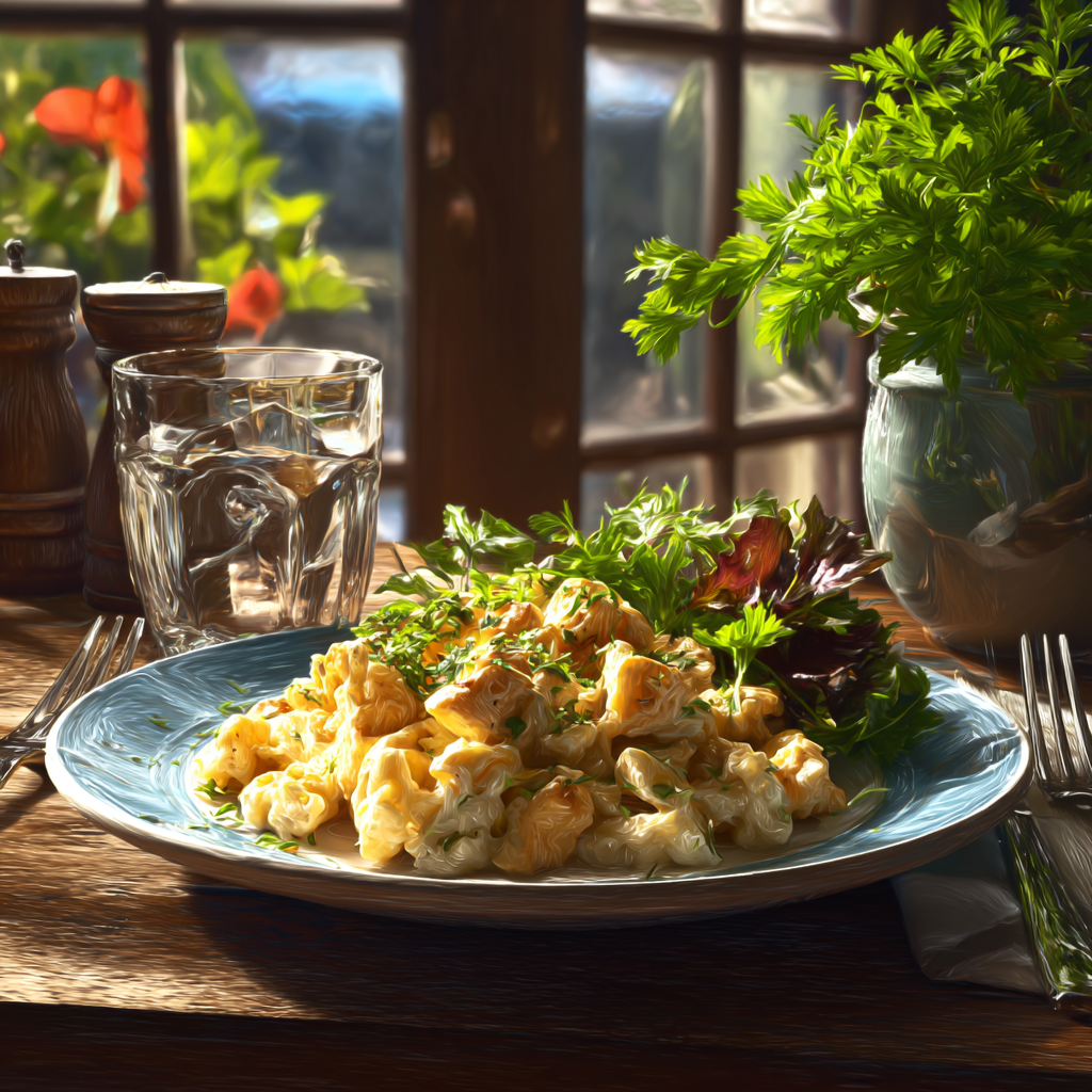 recette pâtes poulet crème