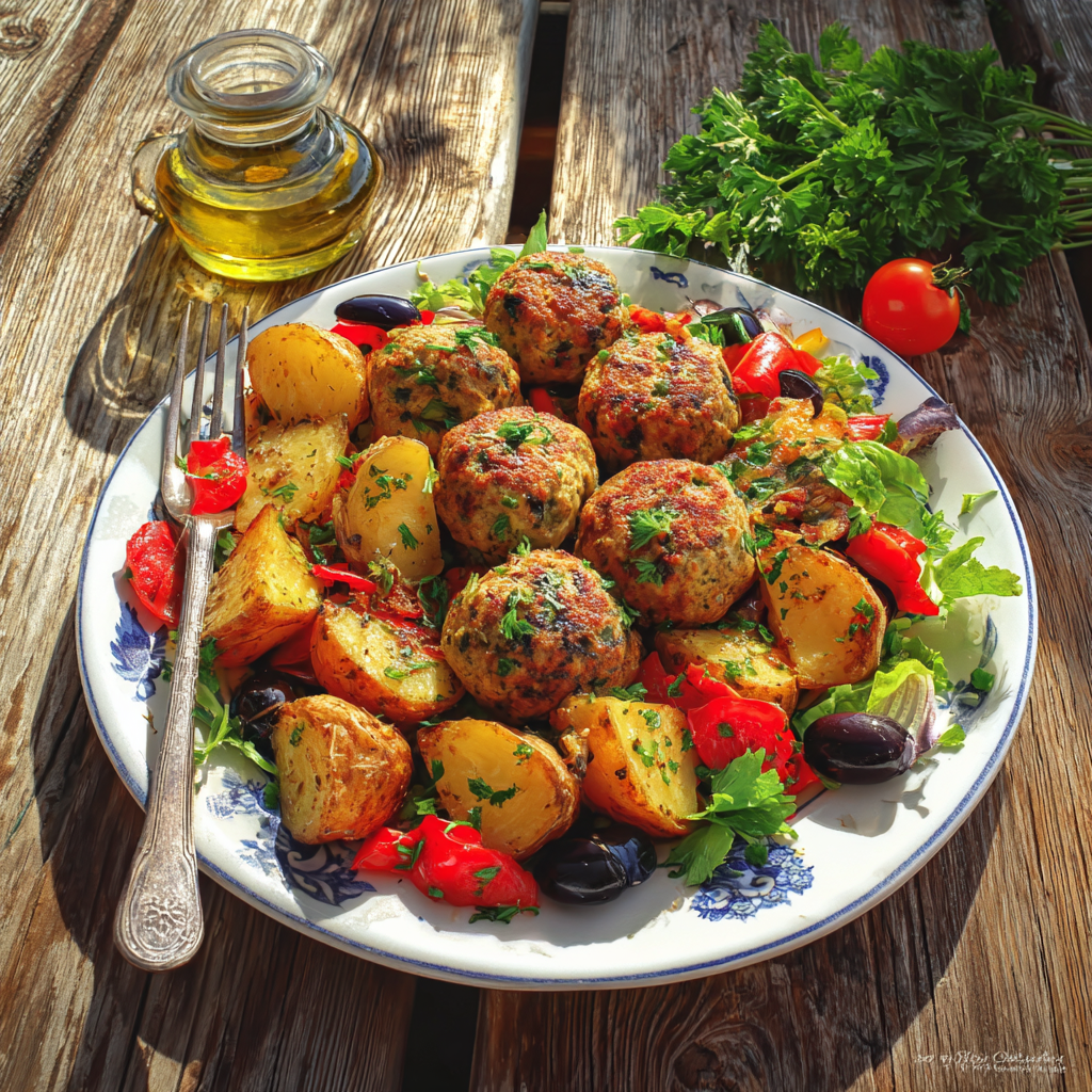 Boulettes d'aubergines au four