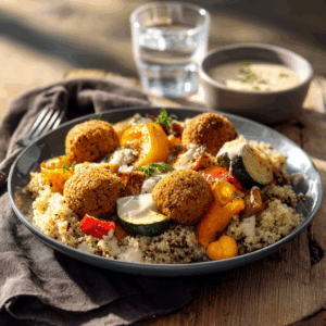 Boulettes de pois chiches au four