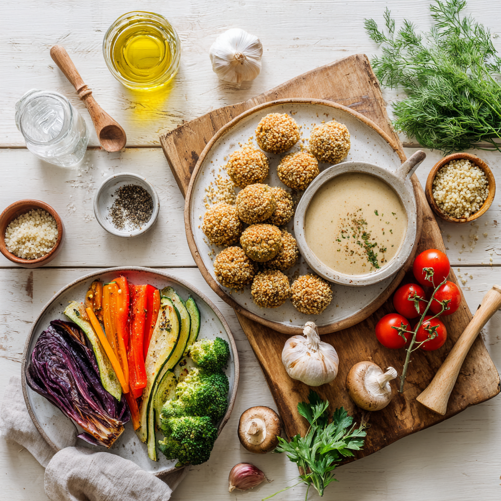 Boulettes de pois chiches au four