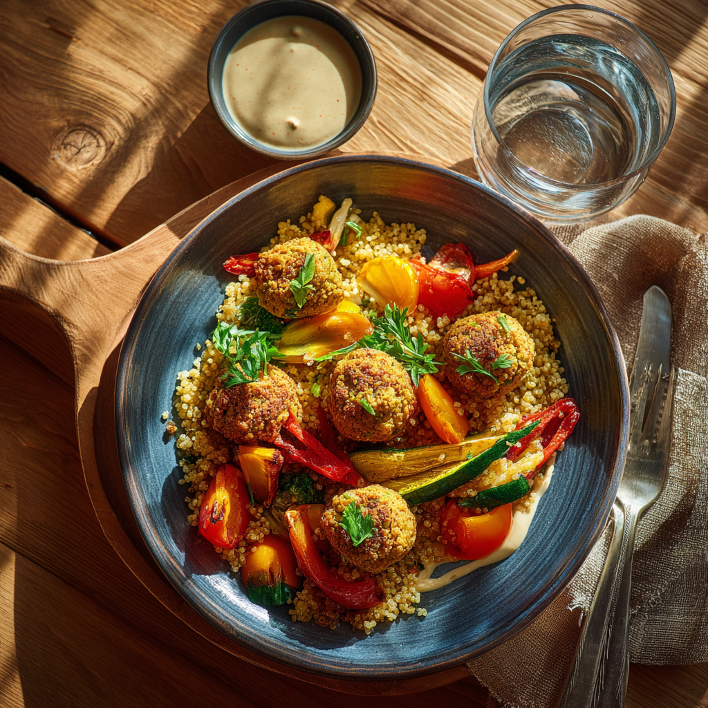 Boulettes de pois chiches au four