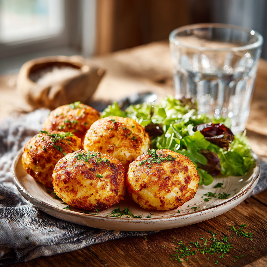 Boulettes de pommes de terres au four
