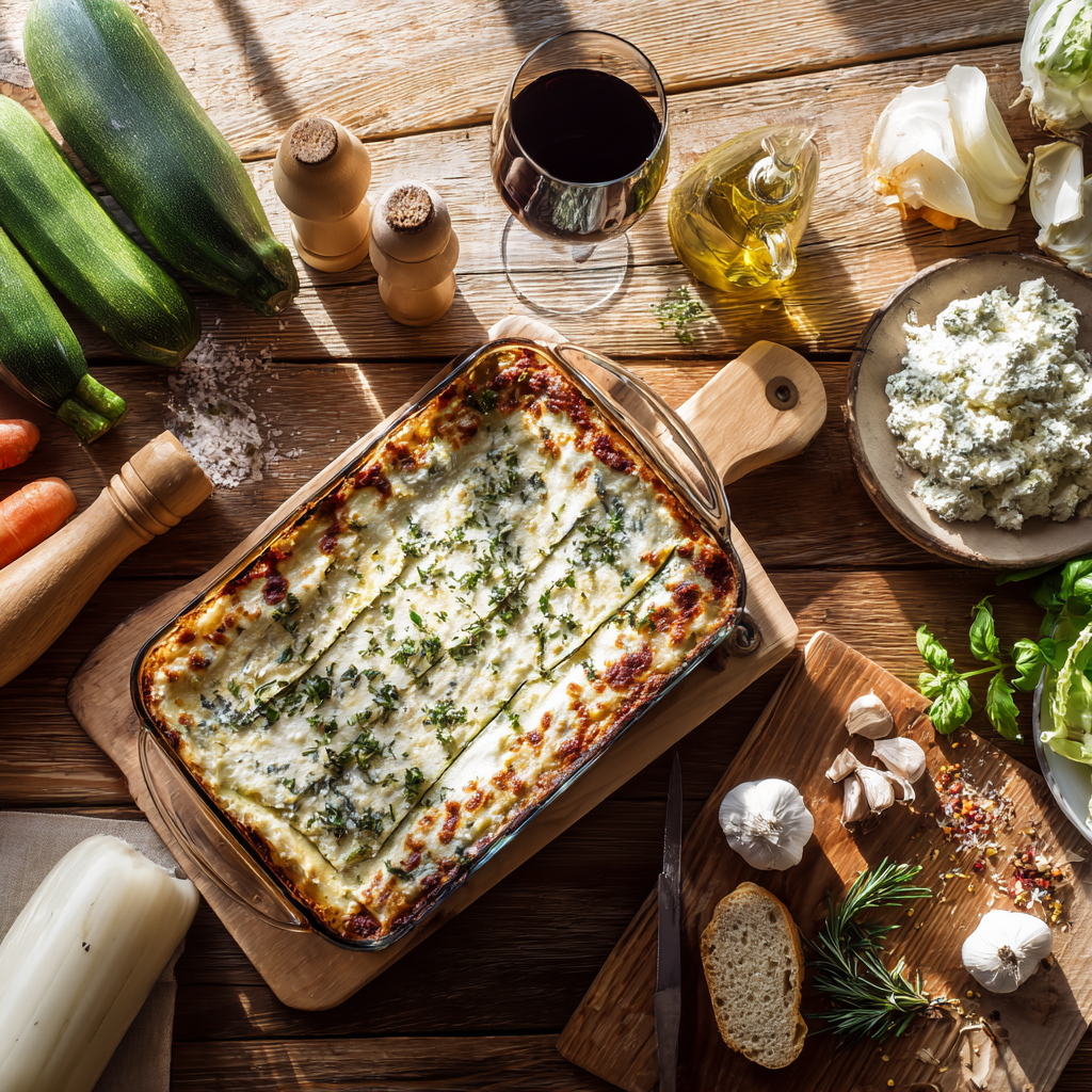 lasagne aux courgettes et ricotta