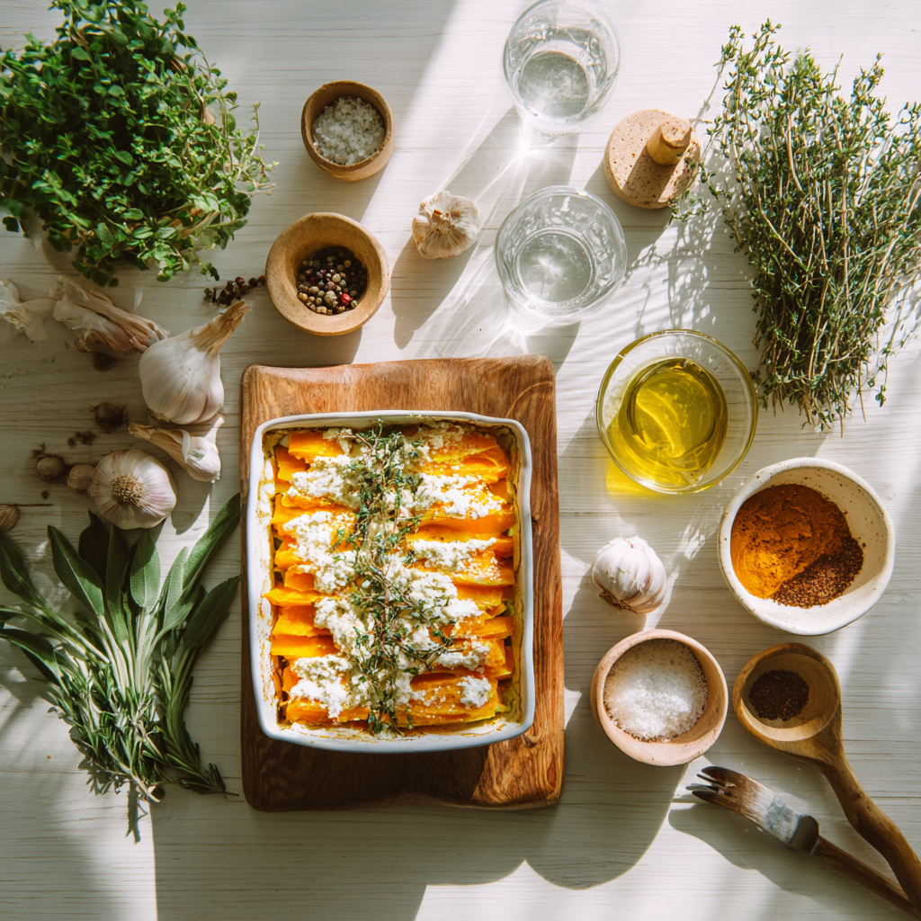 lasagne butternut chèvre