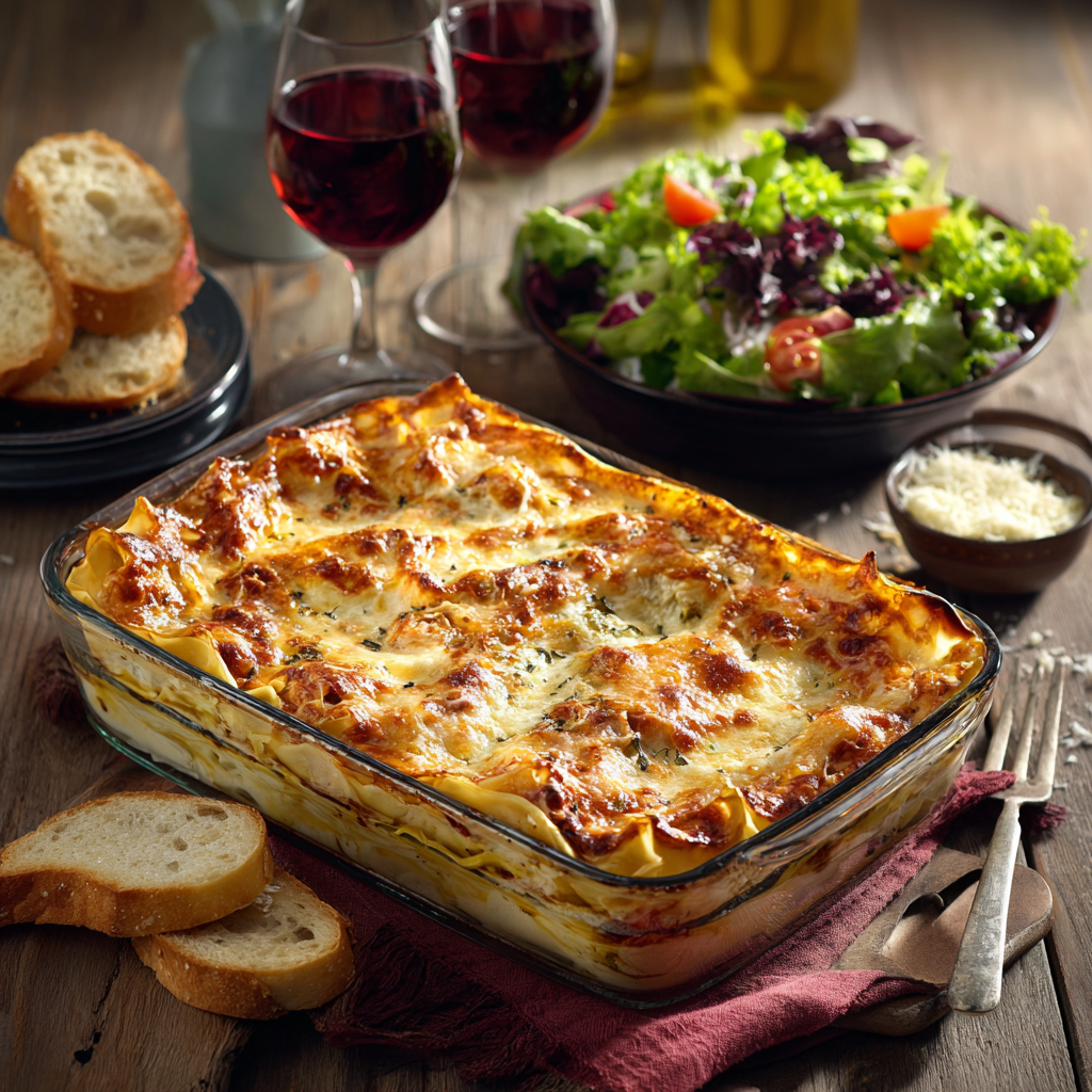 lasagnes poireaux poulet