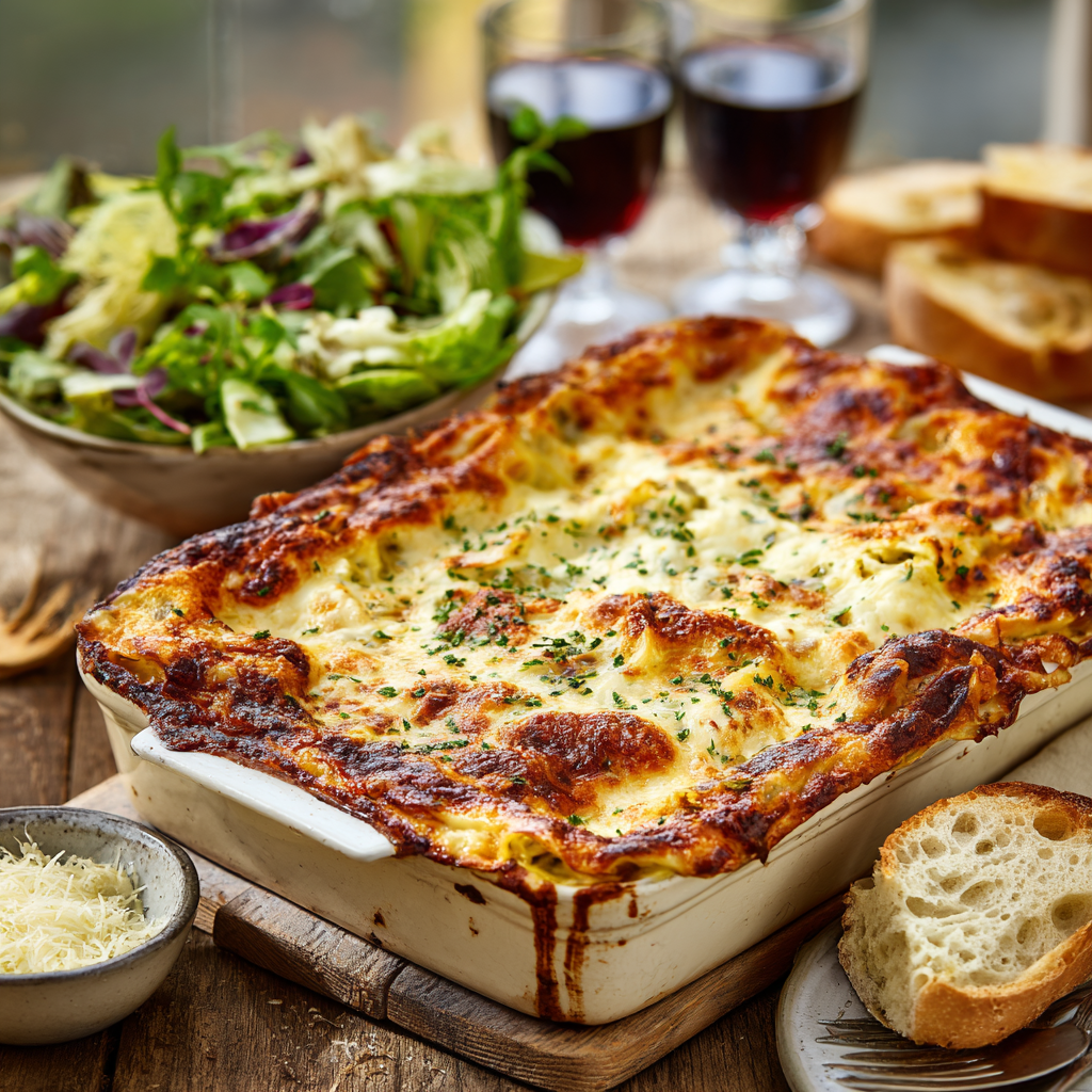 lasagnes poireaux poulet